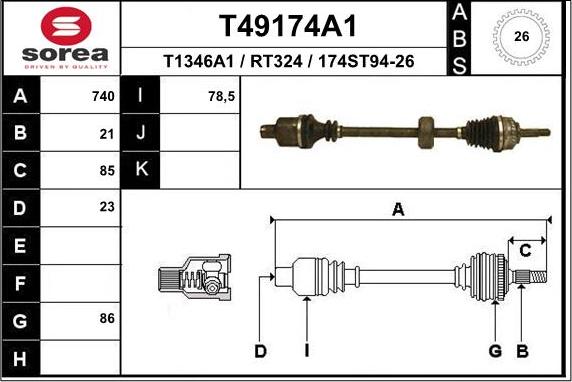 EAI T49174A1 - Pogonska osovina www.molydon.hr