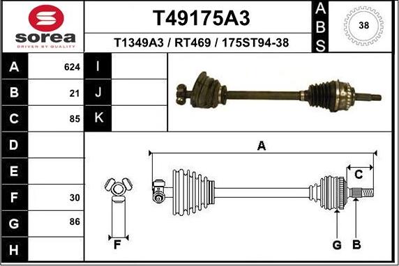 EAI T49175A3 - Pogonska osovina www.molydon.hr