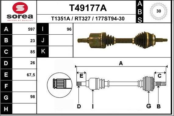 EAI T49177A - Pogonska osovina www.molydon.hr