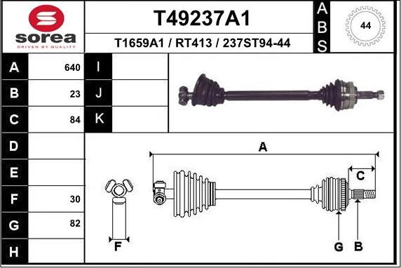 EAI T49237A1 - Pogonska osovina www.molydon.hr