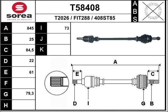 EAI T58408 - Pogonska osovina www.molydon.hr