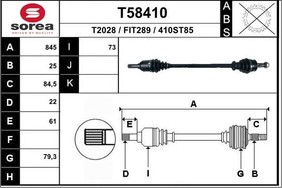 EAI T58410 - Pogonska osovina www.molydon.hr