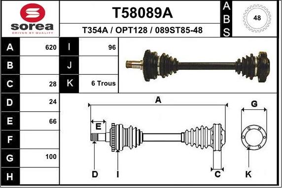 EAI T58089A - Pogonska osovina www.molydon.hr