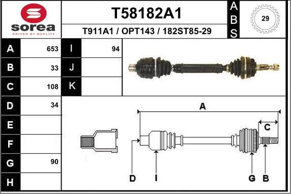 EAI T58182A1 - Pogonska osovina www.molydon.hr