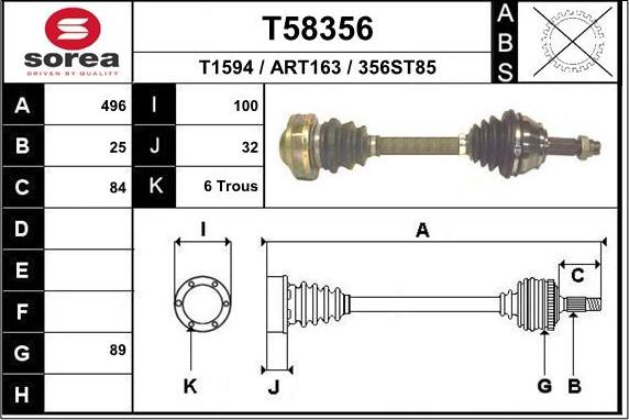 EAI T58356 - Pogonska osovina www.molydon.hr