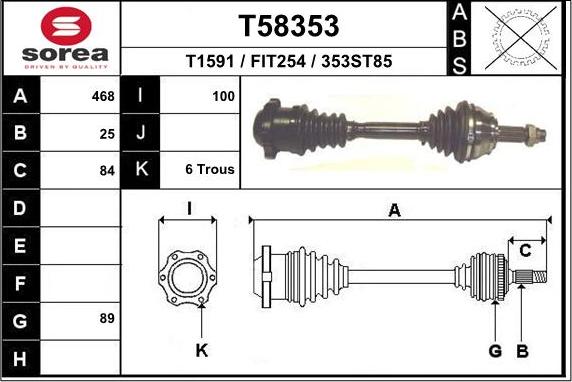 EAI T58353 - Pogonska osovina www.molydon.hr