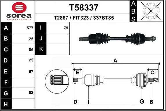 EAI T58337 - Pogonska osovina www.molydon.hr