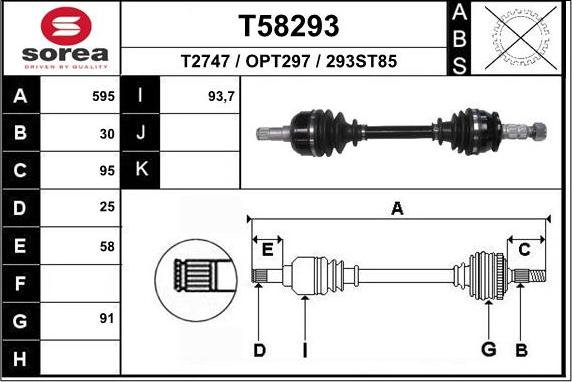 EAI T58293 - Pogonska osovina www.molydon.hr