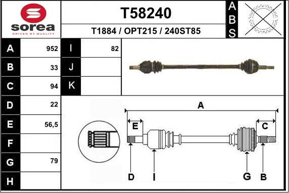 EAI T58240 - Pogonska osovina www.molydon.hr