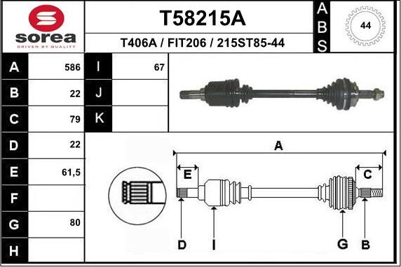 EAI T58215A - Pogonska osovina www.molydon.hr