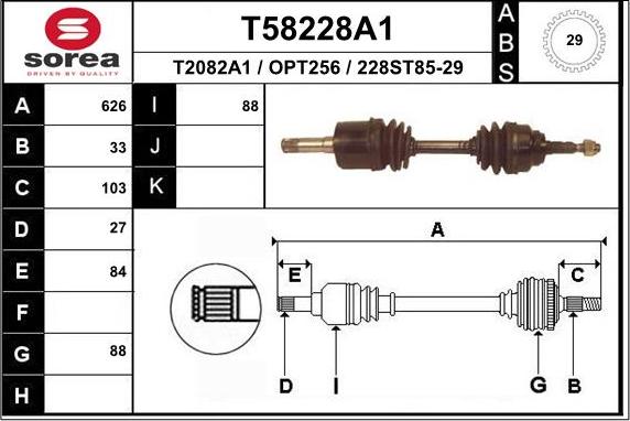 EAI T58228A1 - Pogonska osovina www.molydon.hr