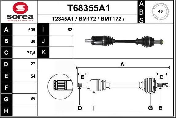 EAI T68355A1 - Pogonska osovina www.molydon.hr