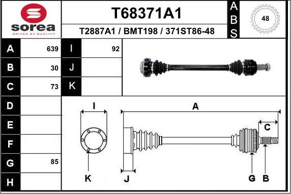 EAI T68371A1 - Pogonska osovina www.molydon.hr