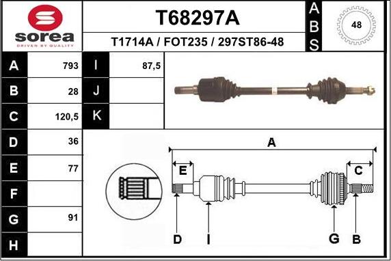 EAI T68297A - Pogonska osovina www.molydon.hr