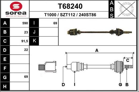 EAI T68240 - Pogonska osovina www.molydon.hr