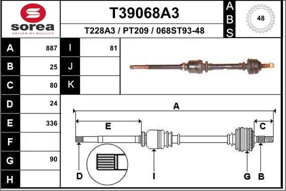 EAI T39068A3 - Pogonska osovina www.molydon.hr