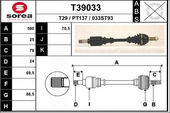 EAI T39033 - Pogonska osovina www.molydon.hr