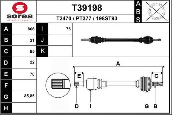 EAI T39198 - Pogonska osovina www.molydon.hr