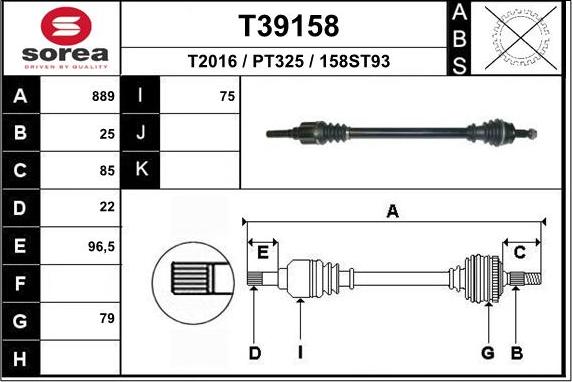 EAI T39158 - Pogonska osovina www.molydon.hr