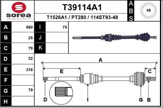 EAI T39114A1 - Pogonska osovina www.molydon.hr