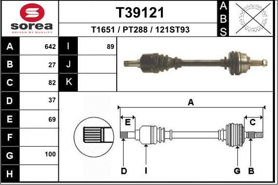 EAI T39121 - Pogonska osovina www.molydon.hr