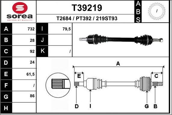 EAI T39219 - Pogonska osovina www.molydon.hr