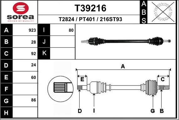 EAI T39216 - Pogonska osovina www.molydon.hr