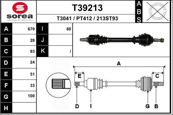 EAI T39213 - Pogonska osovina www.molydon.hr