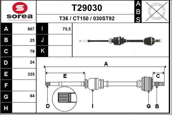 EAI T29030 - Pogonska osovina www.molydon.hr