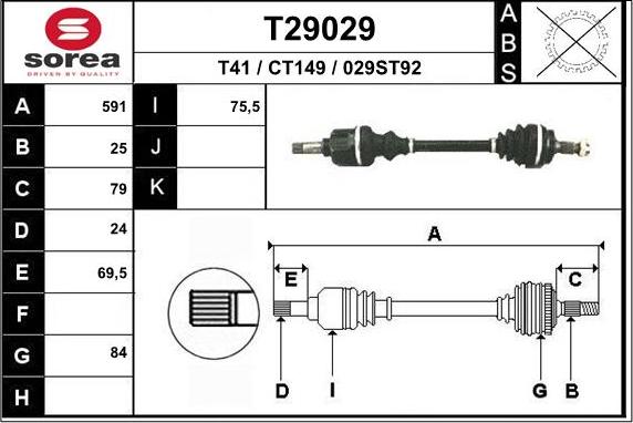 EAI T29029 - Pogonska osovina www.molydon.hr