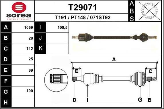 EAI T29071 - Pogonska osovina www.molydon.hr