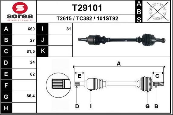 EAI T29101 - Pogonska osovina www.molydon.hr