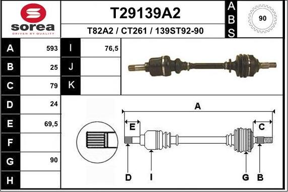 EAI T29139A2 - Pogonska osovina www.molydon.hr