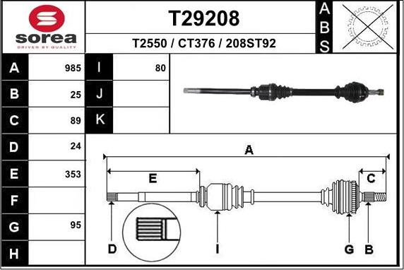 EAI T29208 - Pogonska osovina www.molydon.hr