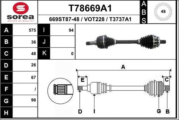 EAI T78669A1 - Pogonska osovina www.molydon.hr