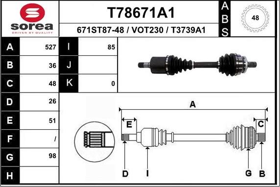 EAI T78671A1 - Pogonska osovina www.molydon.hr