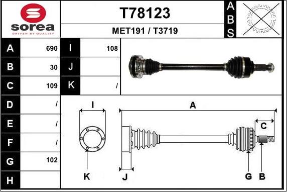 EAI T78123 - Pogonska osovina www.molydon.hr