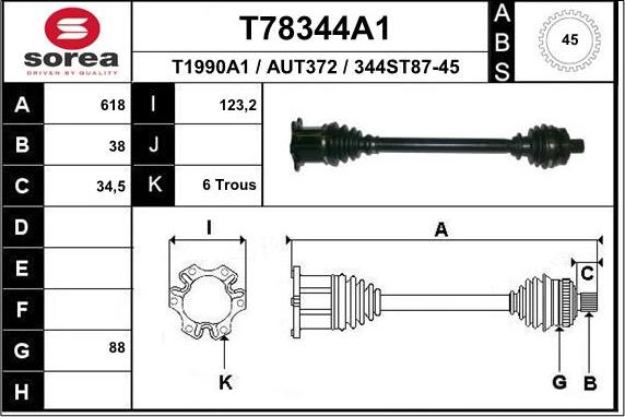 EAI T78344A1 - Pogonska osovina www.molydon.hr