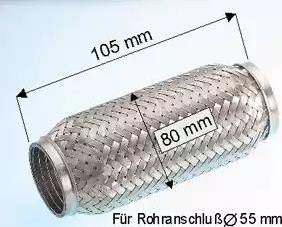 Eberspächer 99.007.79 - Savitljiva metalna Cijev, Ispušni sistem www.molydon.hr