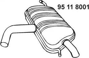 Eberspächer 95 11 8001 - Zadnji Ispušni lonac www.molydon.hr