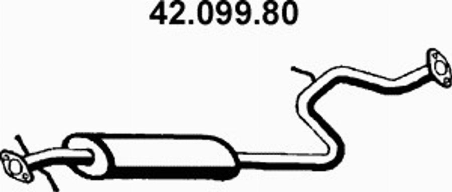 Eberspächer 42.099.80 - Srednji Ispušni lonac www.molydon.hr