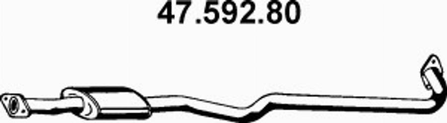 Eberspächer 47.592.80 - Srednji Ispušni lonac www.molydon.hr