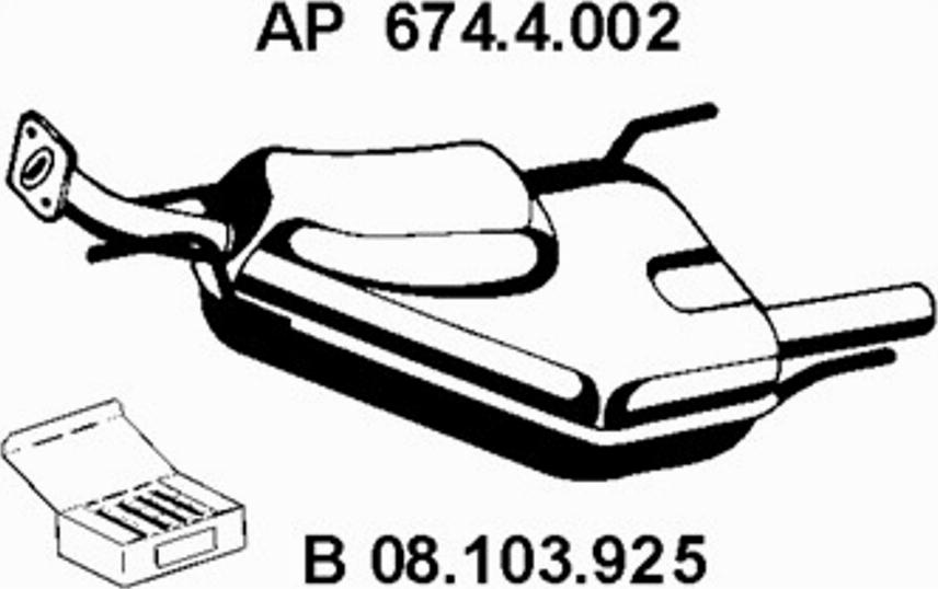 Eberspächer 674.4.002 - Zadnji Ispušni lonac www.molydon.hr