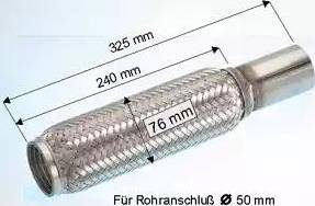 Eberspächer 04.002.79 - Savitljiva metalna Cijev, Ispušni sistem www.molydon.hr