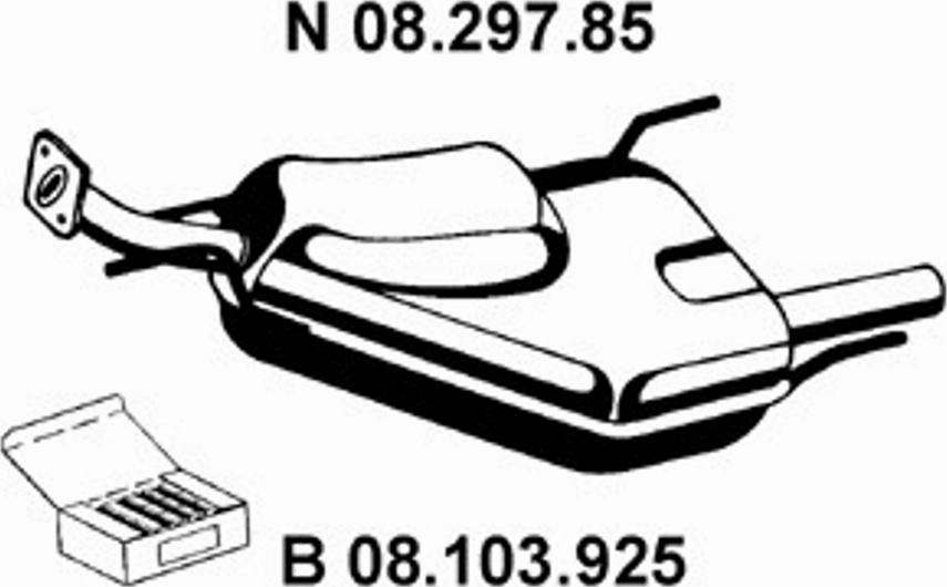 Eberspächer 08.297.85 - Zadnji Ispušni lonac www.molydon.hr