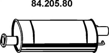 Eberspächer 84.205.80 - Srednji Ispušni lonac www.molydon.hr