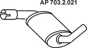 Eberspächer 703.2.021 - Srednji Ispušni lonac www.molydon.hr