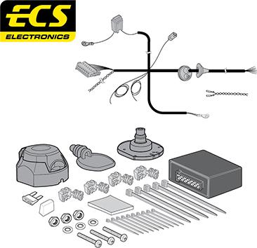 ECS BW02807U - Elektricni komplet, Uređaj za vuču www.molydon.hr