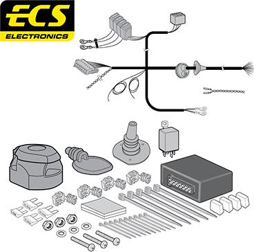 ECS BW02813U - Elektricni komplet, Uređaj za vuču www.molydon.hr