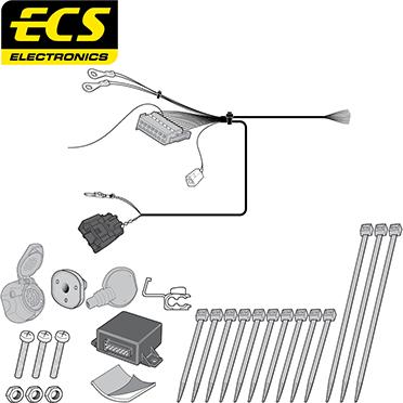 ECS CT052D1U - Elektricni komplet, Uređaj za vuču www.molydon.hr